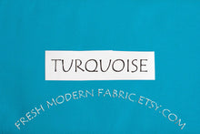 Load image into Gallery viewer, Turquoise Kona Cotton Solid Fabric from Robert Kaufman, K001-1376