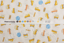 Load image into Gallery viewer, Happy Go Lucky Cars by Puti de Pome for Kiyohara Fabrics