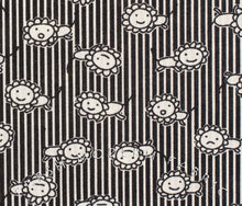 Load image into Gallery viewer, Happy Lion Pinstripe from Petit Joli for Kei Fabric, 100% Cotton Voile Fabric

