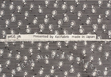 Load image into Gallery viewer, Happy Lion Pinstripe from Petit Joli for Kei Fabric, 100% Cotton Voile Fabric
