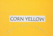 Load image into Gallery viewer, Corn Yellow Kona Cotton Solid Fabric from Robert Kaufman, K001-1089