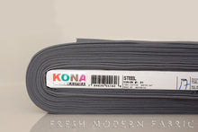 Load image into Gallery viewer, Steel Kona Cotton Solid Fabric from Robert Kaufman, K001-91