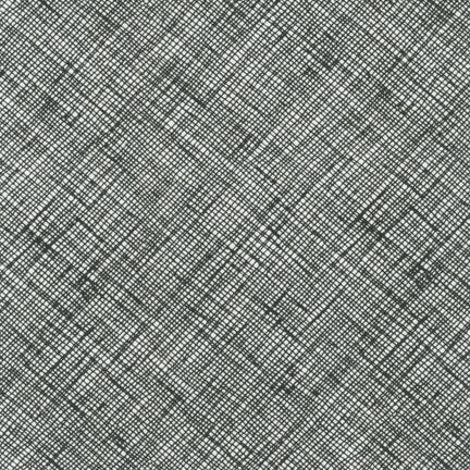 Architextures Crosshatch in Black, Carolyn Friedlander, Robert Kaufman Fabrics, 100% Cotton Fabric, AFR-13503-2 BLACK