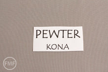 Load image into Gallery viewer, Pewter Kona Cotton Solid Fabric from Robert Kaufman, K001-1470