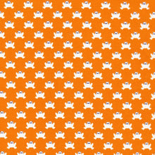 Load image into Gallery viewer, Lotus Pond Hopping Along in Orange, Rae Hoekstra, 100% GOTS-Certified Organic Cotton, Cloud9 Fabrics