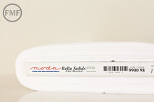 Load image into Gallery viewer, White Bleached Bella Cotton Solid Fabric from Moda, 9900 98