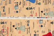Load image into Gallery viewer, Suzuko Koseki Show Window in Apricot, Yuwa Fabric, SZ816973C, 100% Cotton Japanese Fabric
