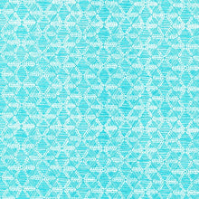 Load image into Gallery viewer, Biology Structure in Turquoise, Sarah Watson, 100% GOTS-Certified Organic Cotton, Cloud9 Fabrics, 126003