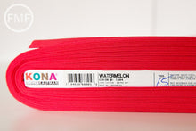 Load image into Gallery viewer, Watermelon Kona Cotton Solid Fabric from Robert Kaufman, K001-1384