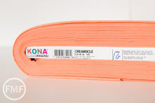 Load image into Gallery viewer, Creamsicle Kona Cotton Solid Fabric from Robert Kaufman, K001-185
