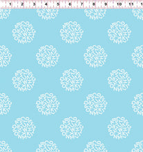Load image into Gallery viewer, Animal ABCs Letter Dots in Blue, Alyssa Thomas, Penguin and Fish, 100% Organic Cotton, Clothworks, Y-1692-97