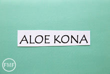 Load image into Gallery viewer, Aloe Kona Cotton Solid Fabric from Robert Kaufman, K001-197
