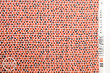 Load image into Gallery viewer, Framework Quarter Circles in Coral, Ellen Baker for Kokka Fabrics, Double Gauze Cotton Fabric, JG-41800-801B
