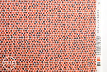 Load image into Gallery viewer, Framework Quarter Circles in Coral, Ellen Baker for Kokka Fabrics, Double Gauze Cotton Fabric, JG-41800-801B