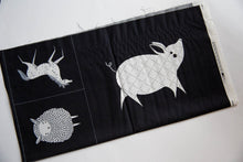 Load image into Gallery viewer, Farm Charm Panel in Black and White, Gingiber, Moda Fabrics, 48290 21