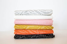 Load image into Gallery viewer, Words to Live By Scattered Lines in Cloud and Fog, Gingiber, Moda Fabrics, 48323 22