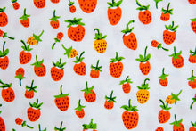 Load image into Gallery viewer, Briar Rose KNIT Strawberry in Orange, Heather Ross, Jersey Cotton Knit Fabric, 37024J-3
