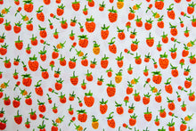 Load image into Gallery viewer, Briar Rose KNIT Strawberry in Orange, Heather Ross, Jersey Cotton Knit Fabric, 37024J-3