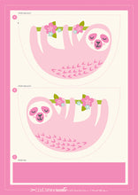 Load image into Gallery viewer, Cut, Sew, Create: Sloth Zipper Pouch, Stacy Iest Hsu, 100% Cotton Fabric Panel, 20658-11P
