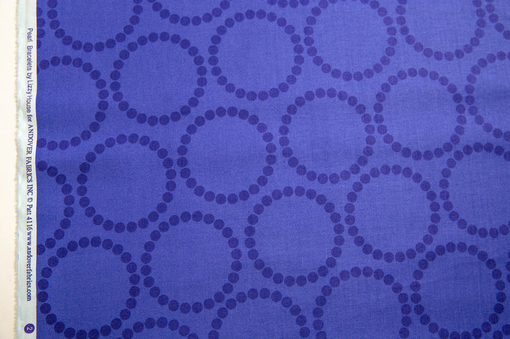 Pearl Bracelet in Larkspur, Tonal Pearl Bracelet, Lizzy House, A-4116-P2