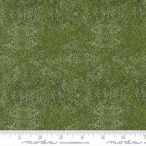 Merrymaking Fading Light in Evergreen, Gingiber, Moda Fabrics, 48317 34M