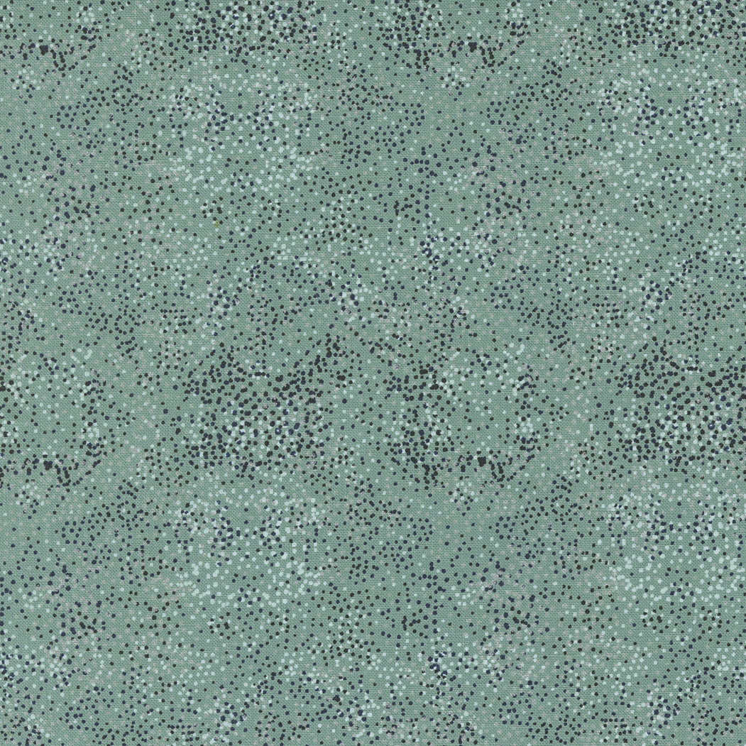 Merrymaking Fading Light in Vintage Blue, Gingiber, Moda Fabrics, 48317 33M