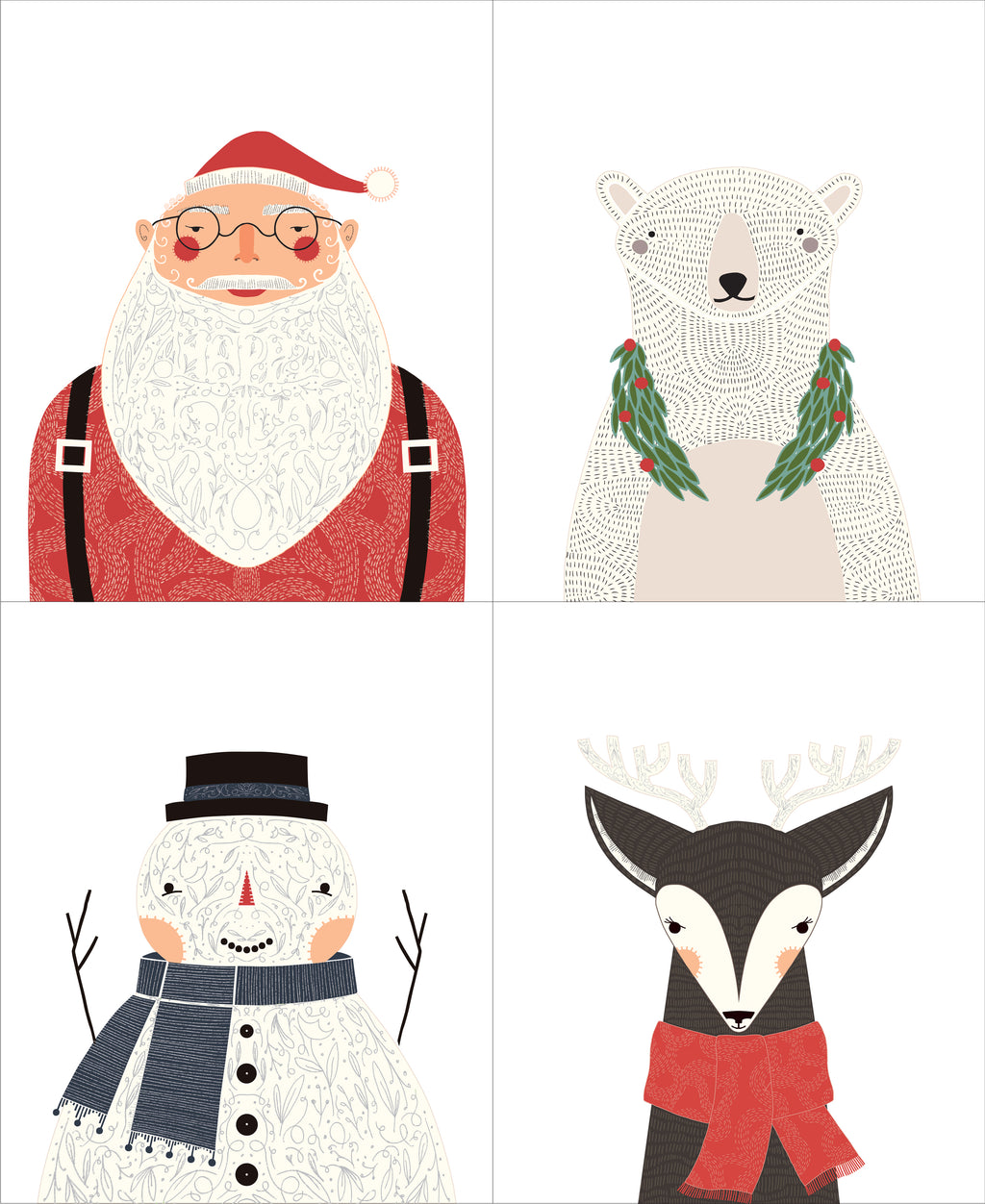 Merrymaking Large Panel, Gingiber, Moda Fabrics, 48340 11M