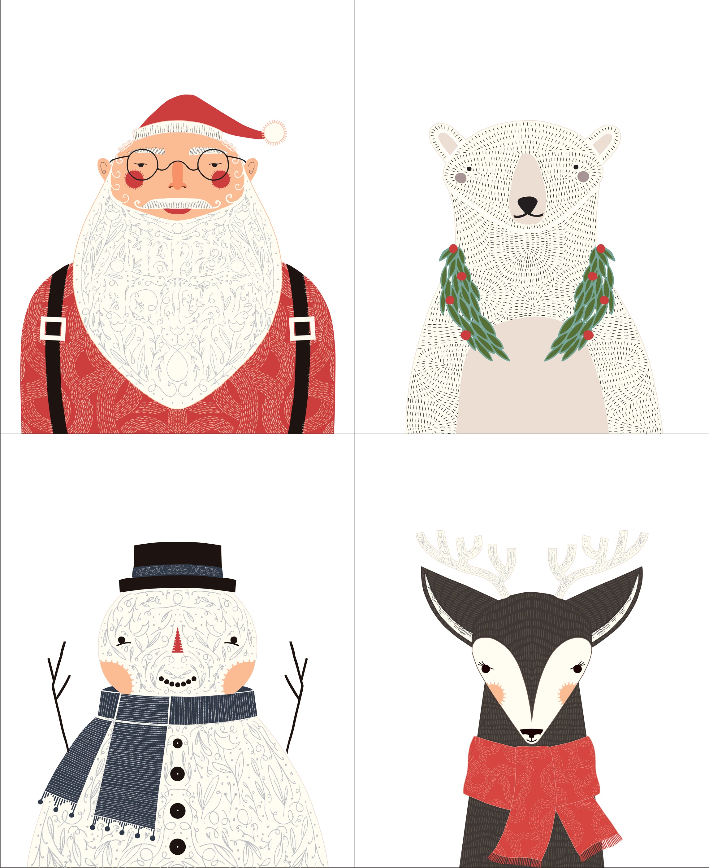 Merrymaking Large Panel, Gingiber, Moda Fabrics, 48340 11M