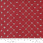 Merrymaking Bias Snowflakes in Candy Cane, Gingiber, Moda Fabrics, 48345 15M