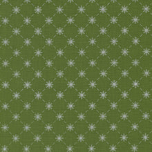 Load image into Gallery viewer, Merrymaking Bias Snowflakes in Evergreen, Gingiber, Moda Fabrics, 48345 14M

