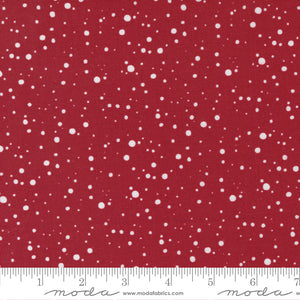 Merrymaking Snow Dots in Candy Cane, Gingiber, Moda Fabrics, 48346 15