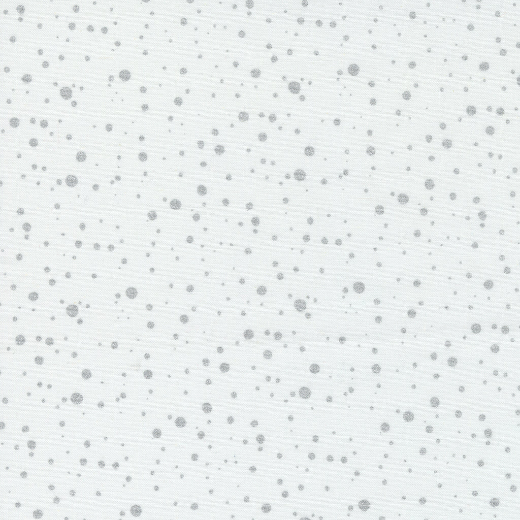 Merrymaking Snow Dots in Eggnog Silverbells, Gingiber, Moda Fabrics, 48346 11M
