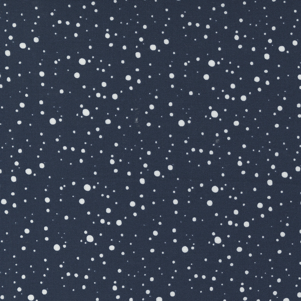 Merrymaking Snow Dots in Winter Night, Gingiber, Moda Fabrics, 48346 12