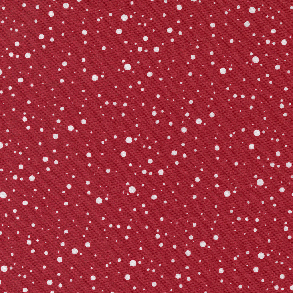 Merrymaking Snow Dots in Candy Cane, Gingiber, Moda Fabrics, 48346 15