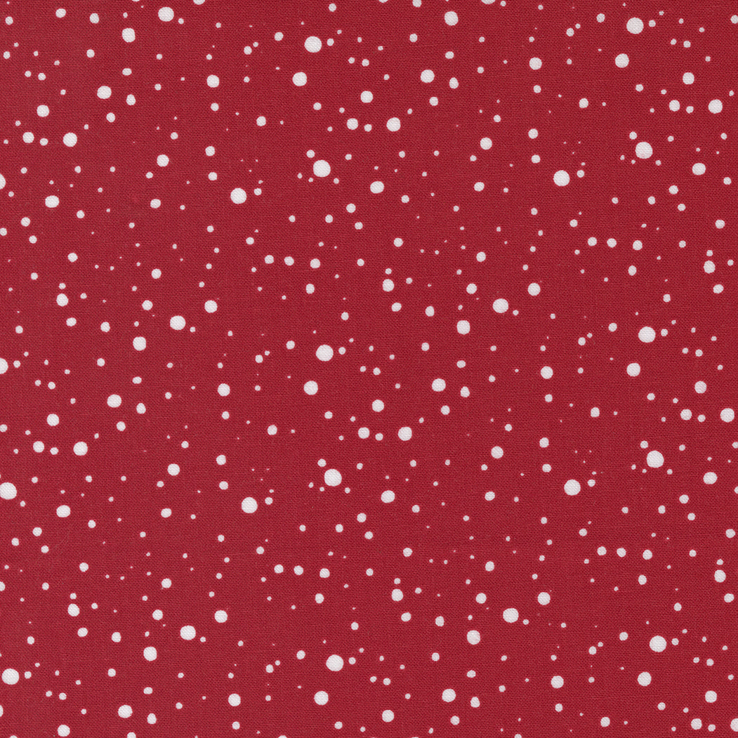 Merrymaking Snow Dots in Candy Cane, Gingiber, Moda Fabrics, 48346 15