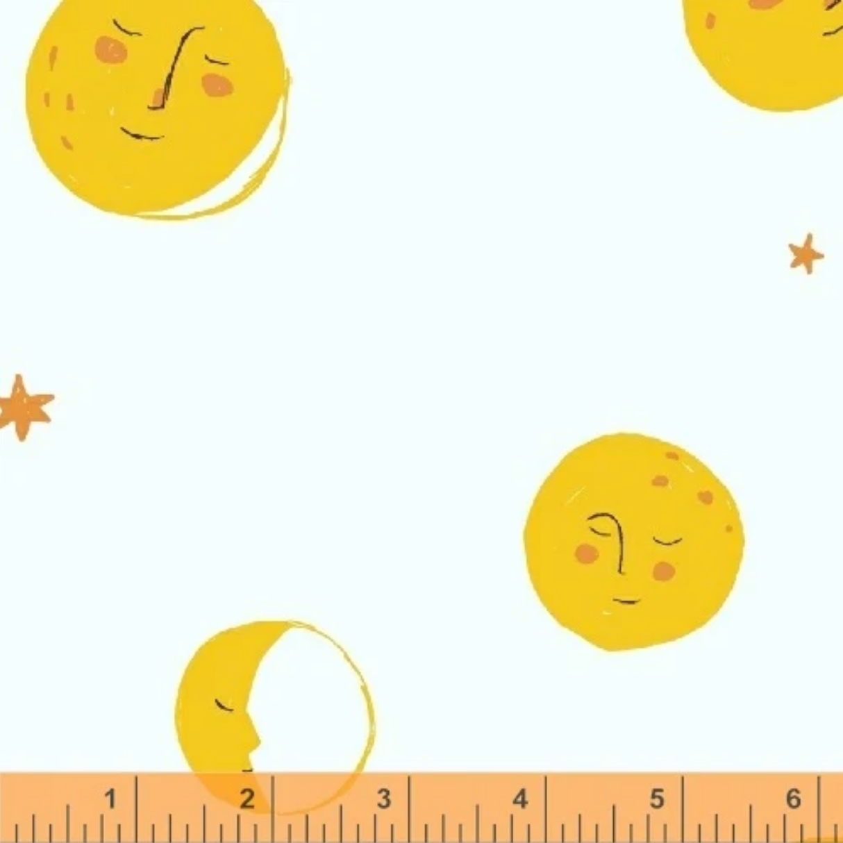 Far Far Away 2 Moons in Yellow, Heather Ross, 51200-4