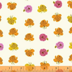 Far Far Away 2 Roses in Cream Pink, Heather Ross, 51203-9