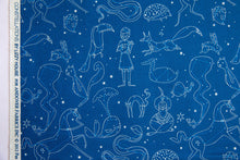 Load image into Gallery viewer, Constellations Star Signs in Prussian Blue, Lizzy House, A-5976-B
