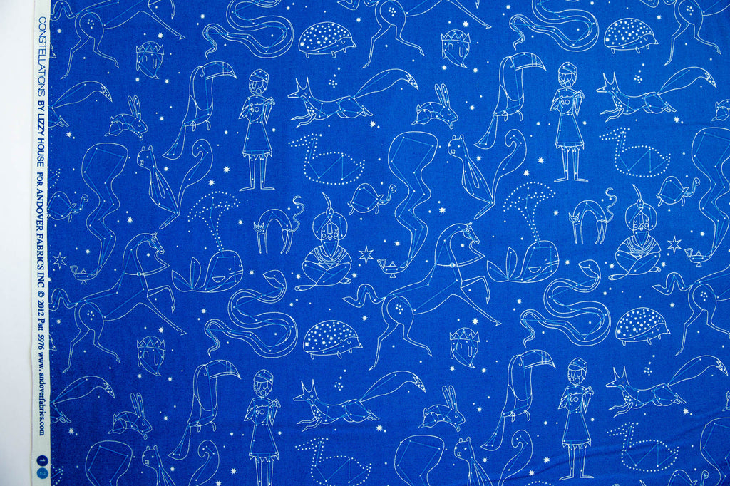 Constellations Star Signs in Royal Blue, Lizzy House, A-5976-W