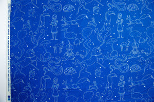 Constellations Star Signs in Royal Blue, Lizzy House, A-5976-W