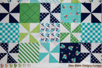 Country Girls Country Patchwork in Navy, Tasha Noel, C3641 Navy