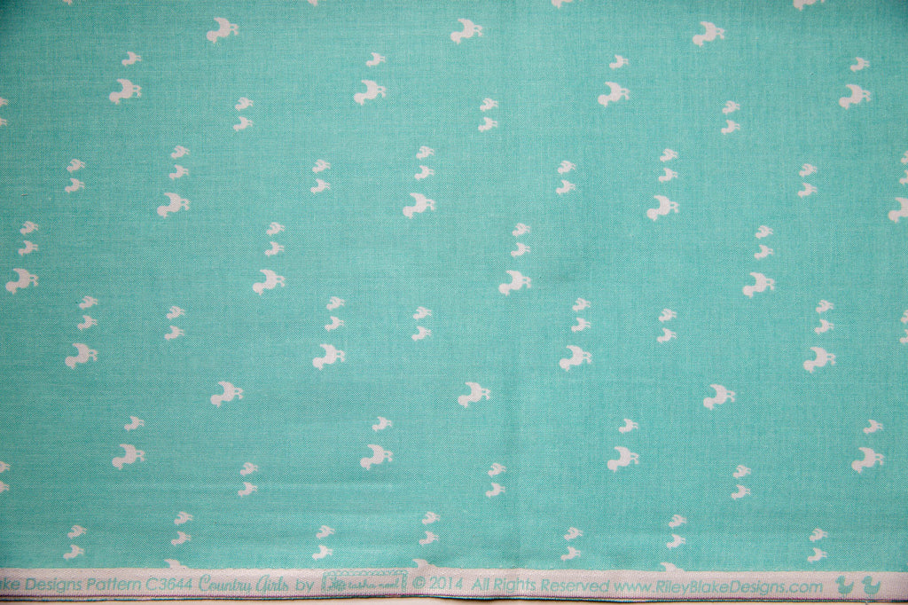 Country Girls Country Ducks in Aqua, Tasha Noel, C6444 Aqua