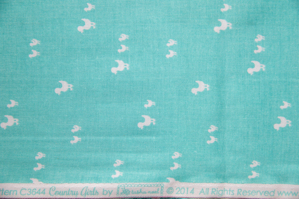Country Girls Country Ducks in Aqua, Tasha Noel, C6444 Aqua