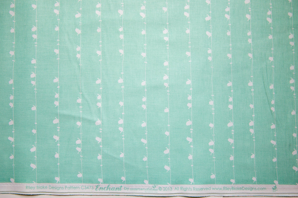 Enchant Birds in Aqua, Cinderberry Stitches, Natalie Lymer, C3473-AQUA