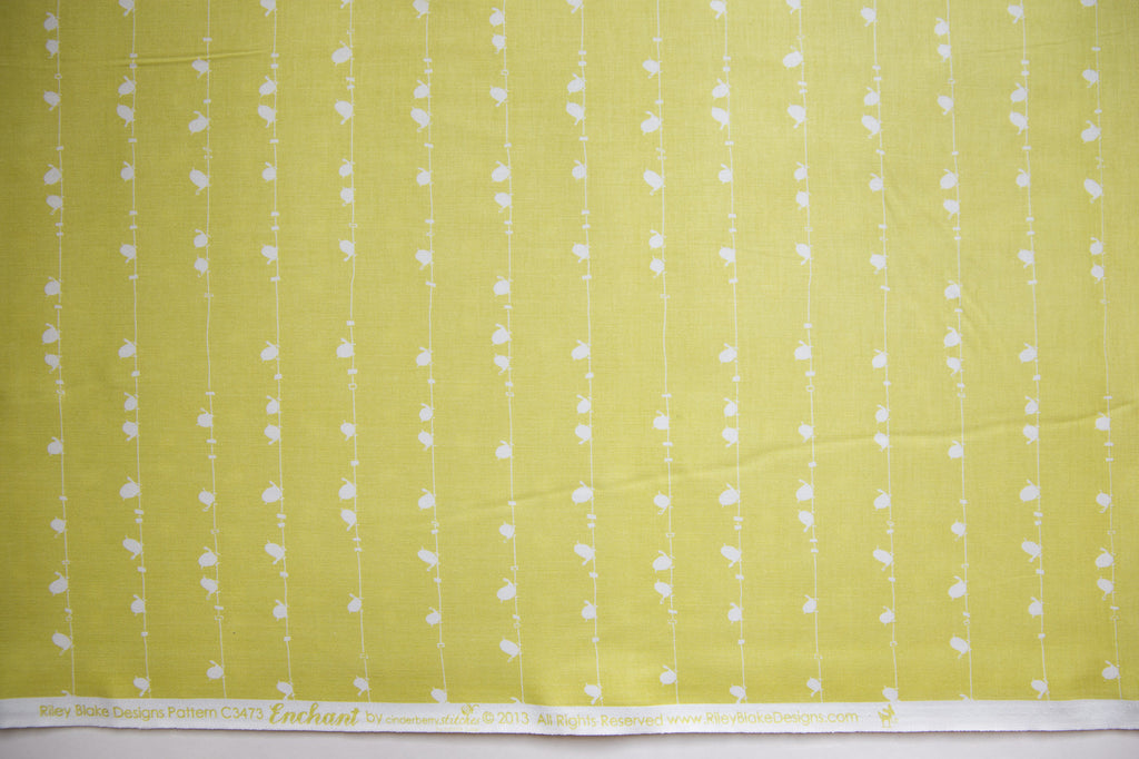 Enchant Birds in Lime, Cinderberry Stitches, Natalie Lymer, C3473-GREEN