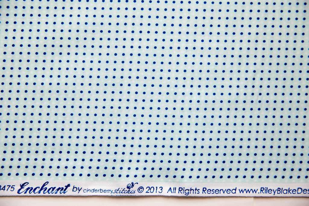 Enchant Dots in Aqua, Cinderberry Stitches, Natalie Lymer, C3475-AQUA