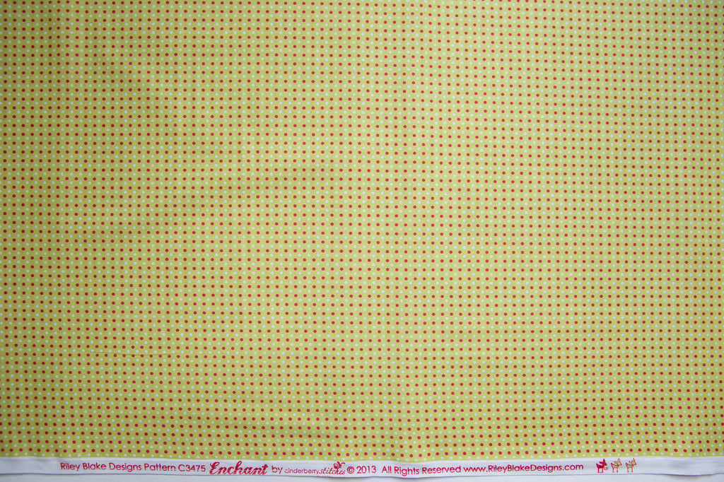 Enchant Dots in Lime, Cinderberry Stitches, Natalie Lymer, C3475-GREEN