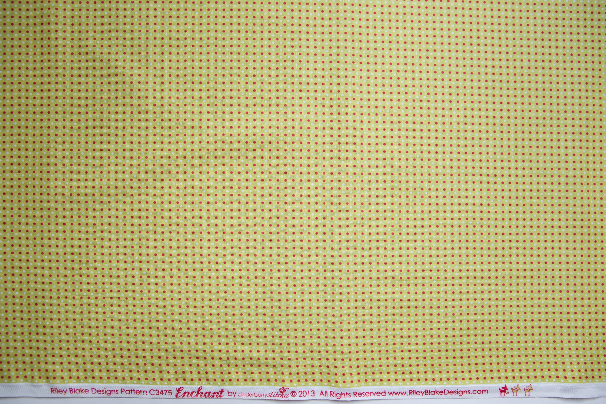 Enchant Dots in Lime, Cinderberry Stitches, Natalie Lymer, C3475-GREEN