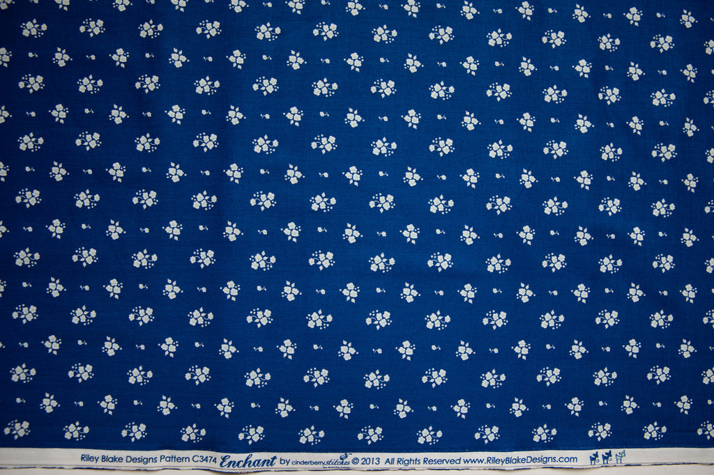 Enchant Floral in Navy, Cinderberry Stitches, Natalie Lymer, C3474-NAVY