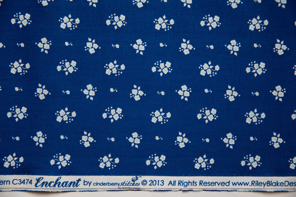 Enchant Floral in Navy, Cinderberry Stitches, Natalie Lymer, C3474-NAVY